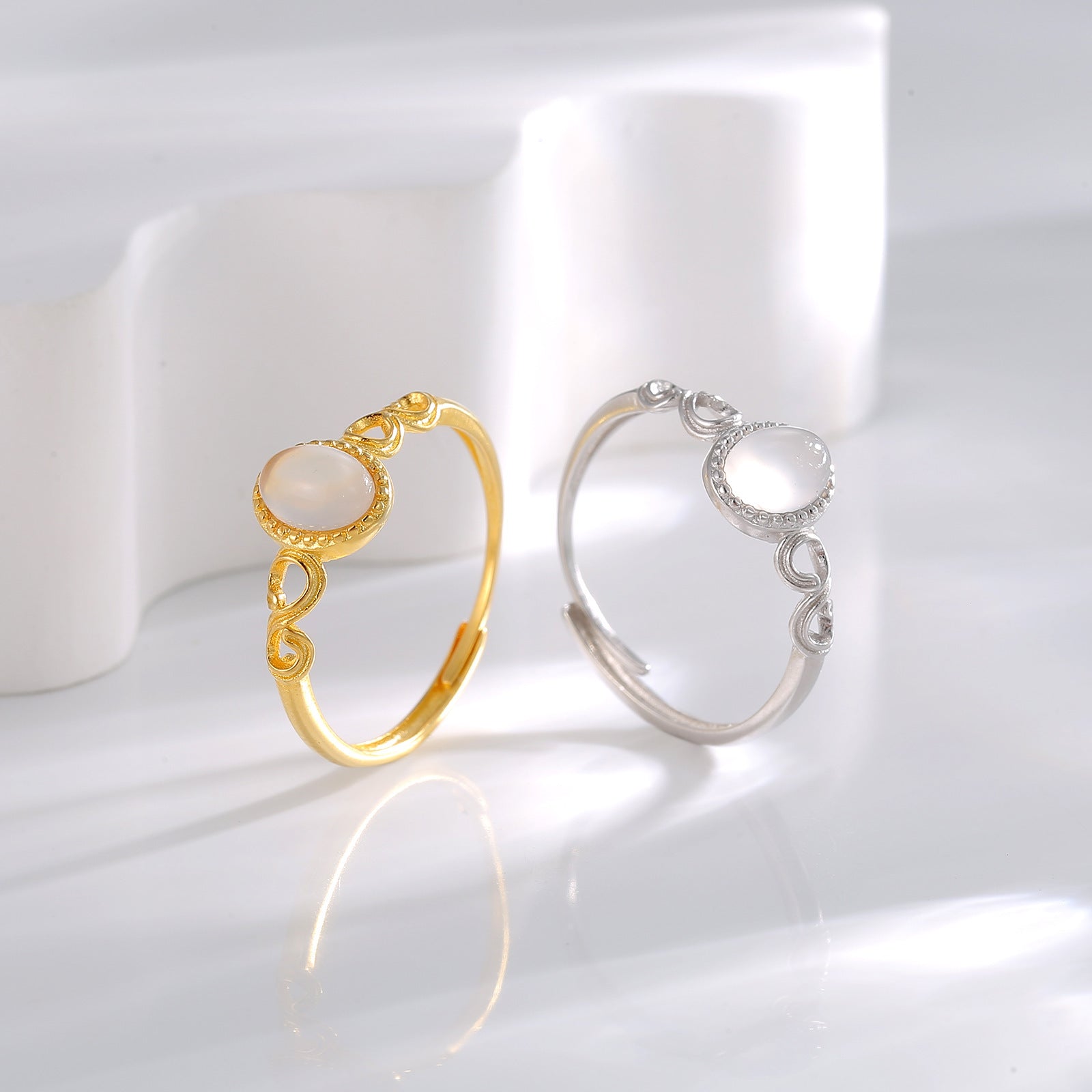 Damen Ring mit feiner Perlenverzierung und eleganten Details Shop Nory