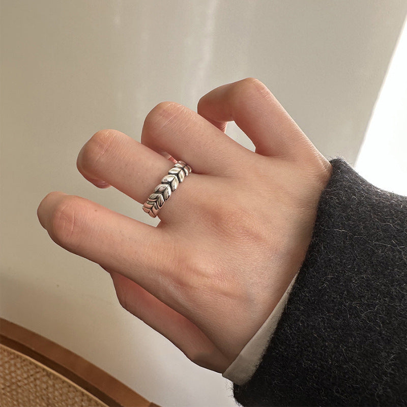 Damen Offener Ring mit gefächertem Design Shop Nory