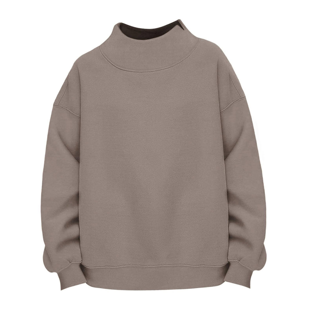 Damen Lässiges Funnel-Neck Sweatshirt im Oversize‑Schnitt mit überschnittener Schulter Shop Nory