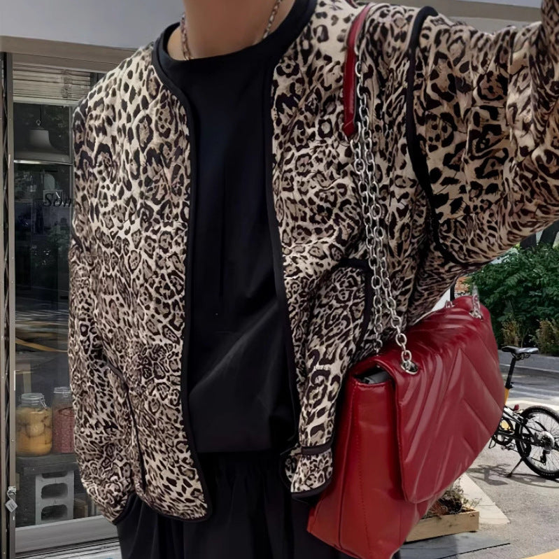 Damen attraktive Jacke im angesagten Leopardenmuster