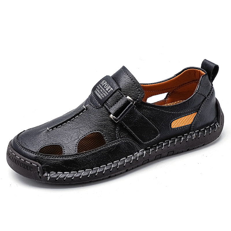 Herren Sportliche Leder-Sandalen mit ergonomischer Sohle