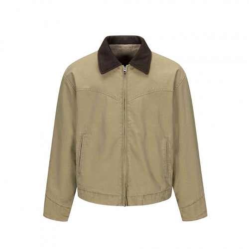 Herren Gefütterte Canvas-Blousonjacke mit Teddyfutter und Hemdkragen Shop Nory