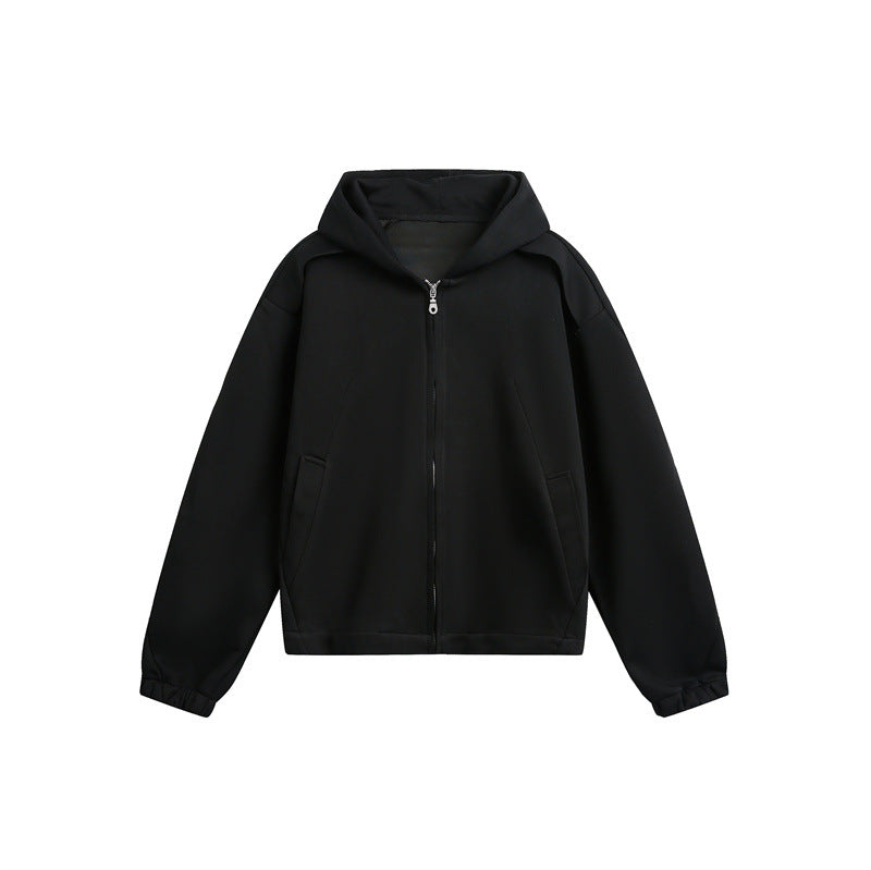 Unisex Leicht wattierte Kapuzen-Zipjacke im kastigen Boxy‑Cut Shop Nory