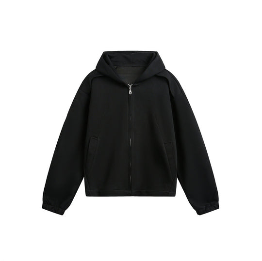 Unisex Leicht wattierte Kapuzen-Zipjacke im kastigen Boxy‑Cut Shop Nory