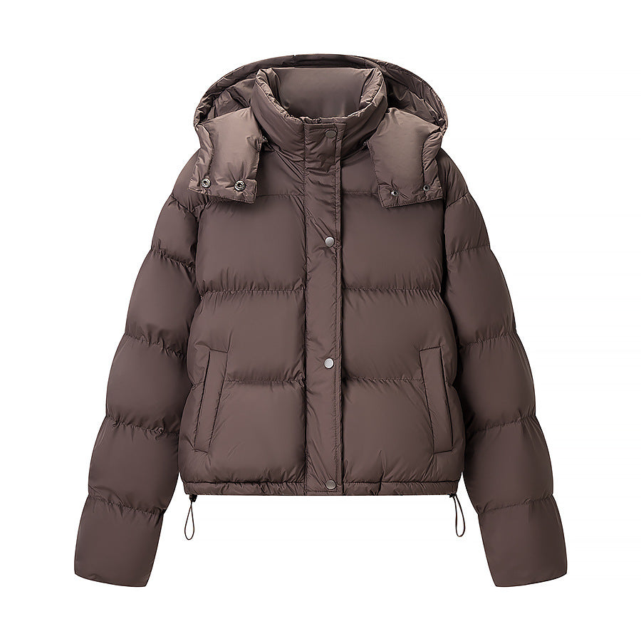 Damen Wattierte Daunenoptik-Steppjacke mit abnehmbarer Kapuze Shop Nory