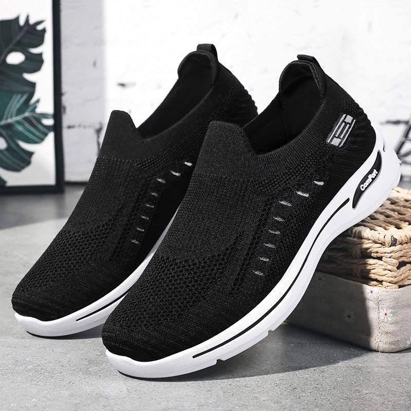 Damen nan ultraleichter gestrickter Slip-On Walking-Sneaker mit nahtlosem Sockenschaft und dämpfender EVA-Comfort-Zwischensohle Shop Nory