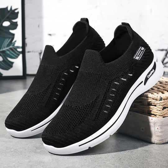 Damen nan ultraleichter gestrickter Slip-On Walking-Sneaker mit nahtlosem Sockenschaft und dämpfender EVA-Comfort-Zwischensohle Shop Nory