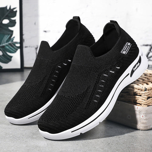 Damen nan ultraleichter gestrickter Slip-On Walking-Sneaker mit nahtlosem Sockenschaft und dämpfender EVA-Comfort-Zwischensohle Shop Nory