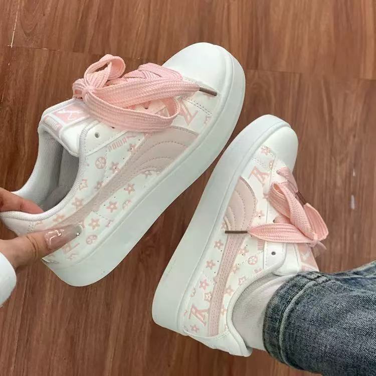 Damen Sneaker mit modischem Print und dämpfender Sohle Shopnory