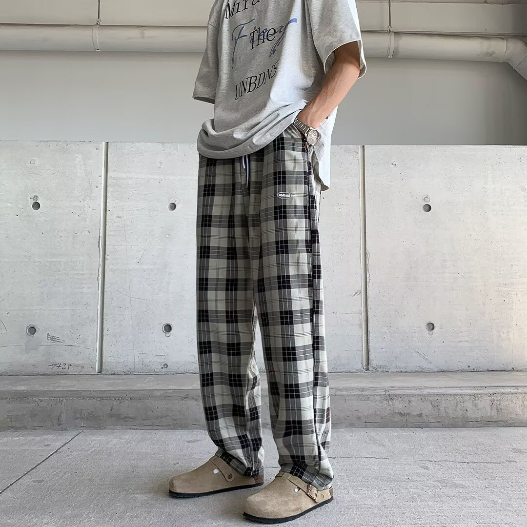 Herren Lässige Karottenhose mit Karo-Muster Shop Nory