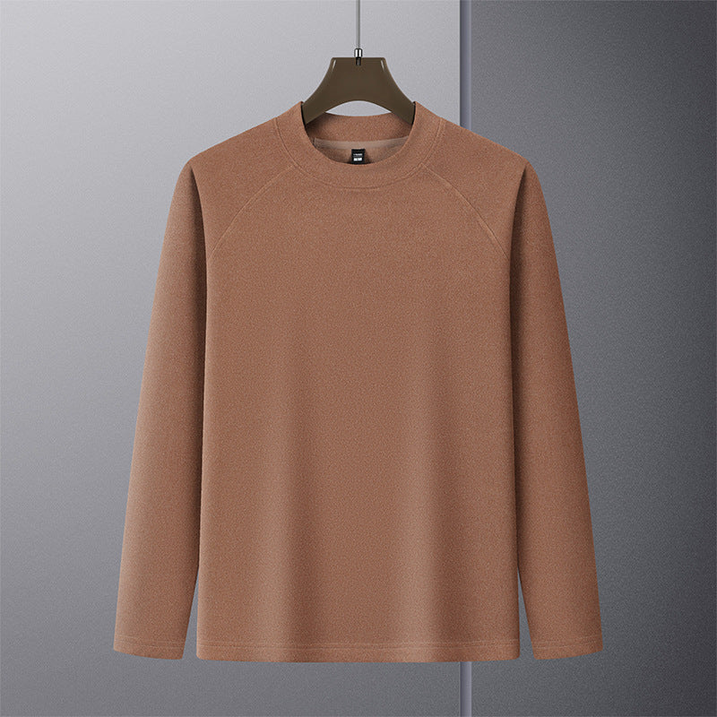 Herren Premium-Mockneck-Pullover aus feinem Woll-Mix mit Raglanärmeln Shop Nory