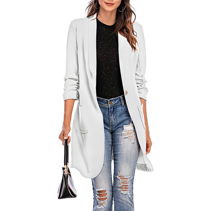 Damen Stretchiger Blazer mit modernem Schnitt und Taschen