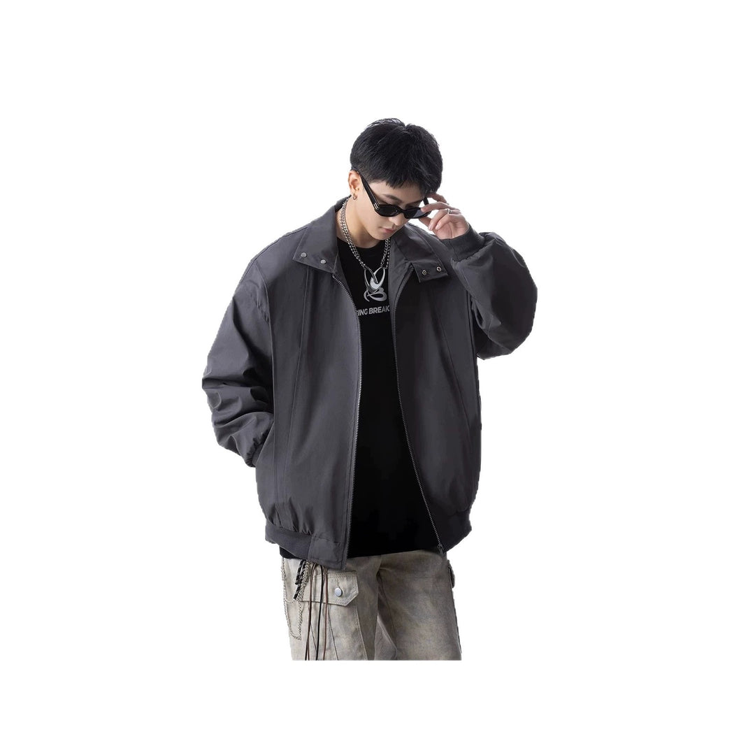 Herren Urbane Utility-Jacke mit hohem Kragen Shop Nory