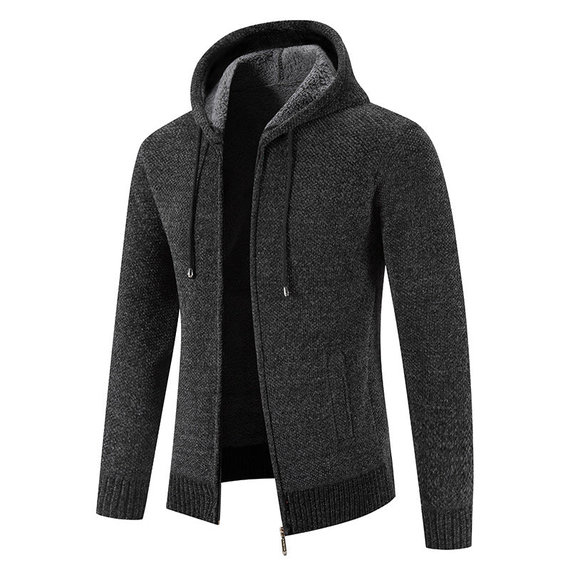 Herren Kapuzenjacke mit weichem Innenfutter und innovativem Design