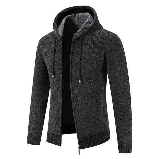 Herren Kapuzenjacke mit weichem Innenfutter und innovativem Design