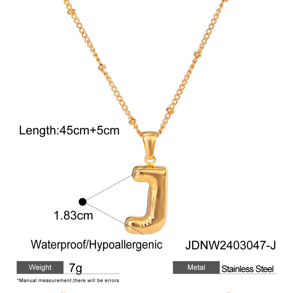 Damen Halskette mit persönlichem Z-Anhänger aus hochwertigem Edelstahl Shop Nory