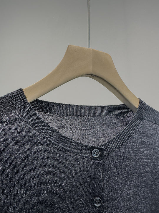 Damen Klassische Knopf-Cardigan Shop Nory