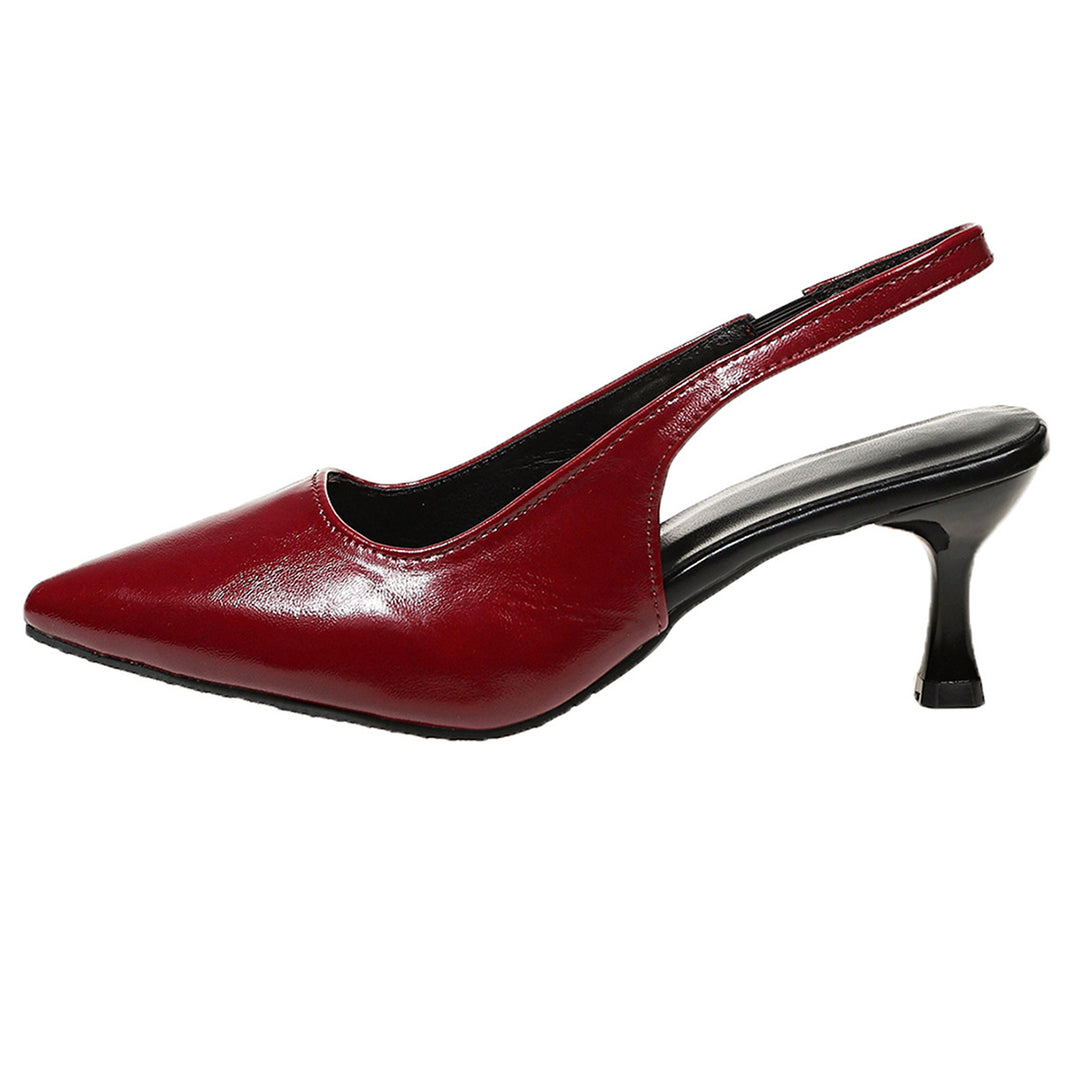 Damen Spitz zulaufende Slingback‑Pumps mit niedrigem geschwungenem Absatz Shop Nory