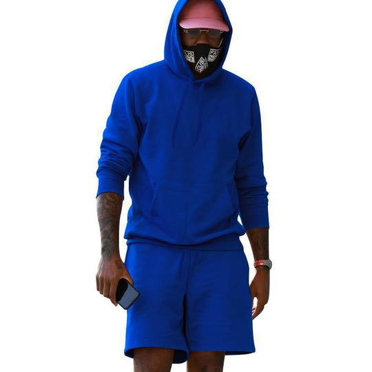 Herren Hoodie-Shorts-Set mit Kängurutasche