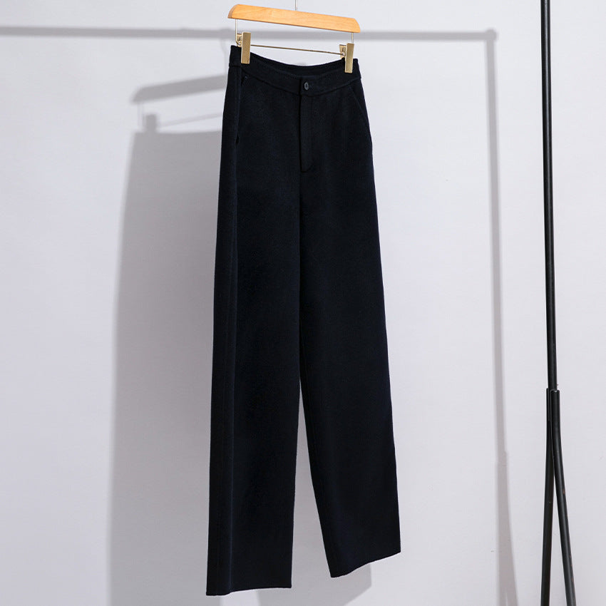 Damen High-Waist Palazzo-Hose mit weitem Bein und schlichter Bundverarbeitung Shop Nory