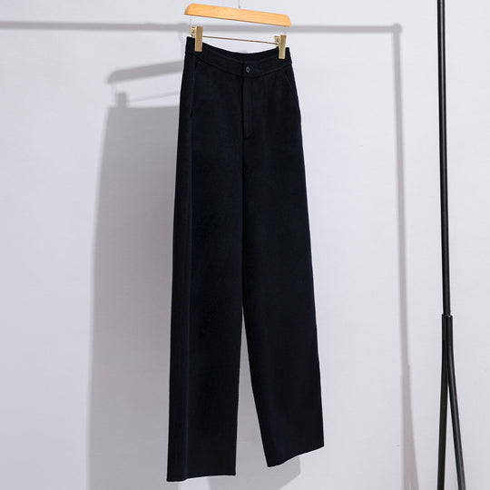 Damen High-Waist Palazzo-Hose mit weitem Bein und schlichter Bundverarbeitung Shop Nory
