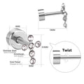 Damen Ohrstecker mit funkelndem Kristall-Design Shop Nory
