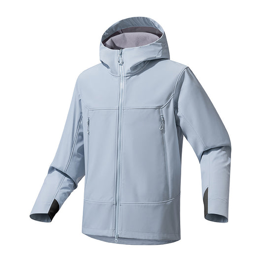 Damen Atmungsaktive Softshell‑Kapuzenjacke mit wasserabweisender Membran und Zwei‑Wege‑Reißverschluss Shop Nory