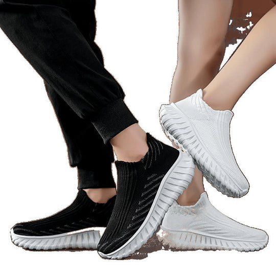 Damen Strick-Sneaker mit atmungsaktivem Obermaterial und rutschfester Sohle Shopnory