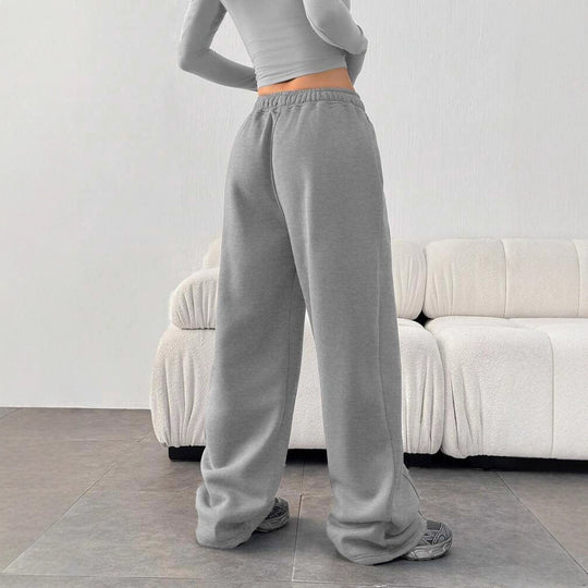 Damen nan enges Cropshirt und weite High-Waist Jogginghosen-Set Shop Nory