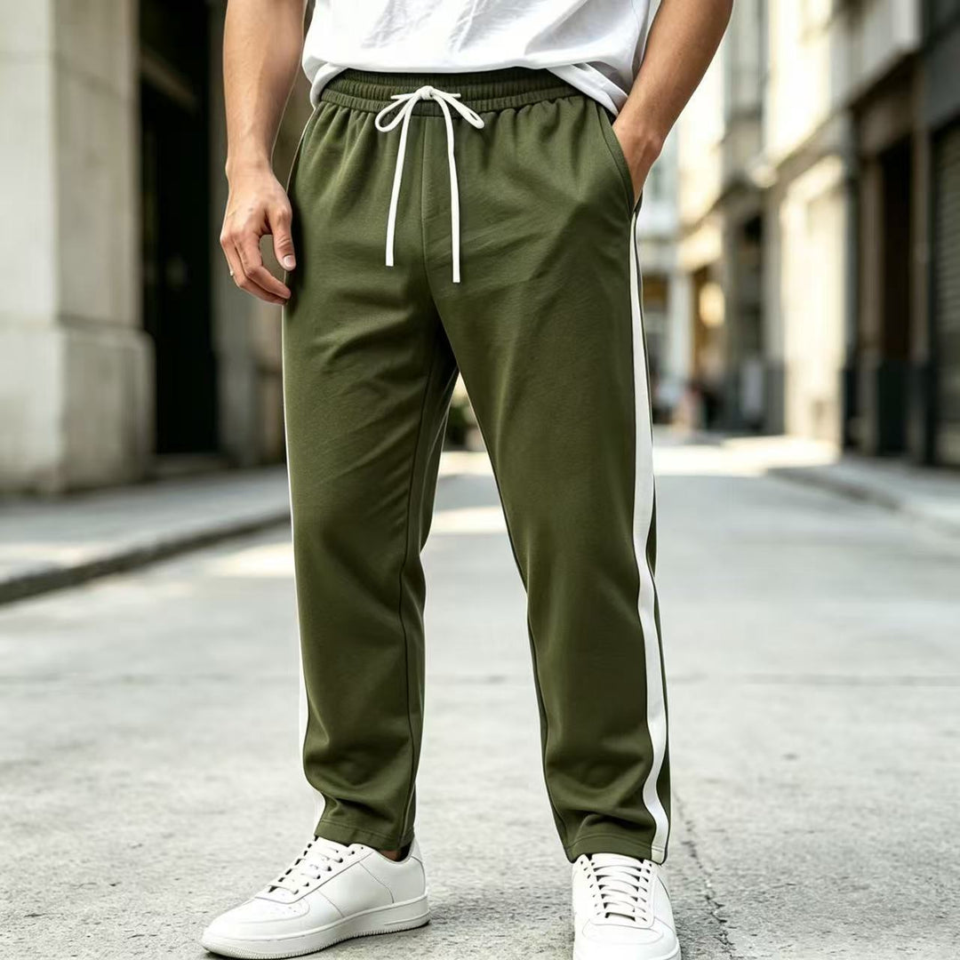 Herren Jogginghose mit seitlichem Kontraststreifen, elastischem Bund und Kordelzug Shop Nory