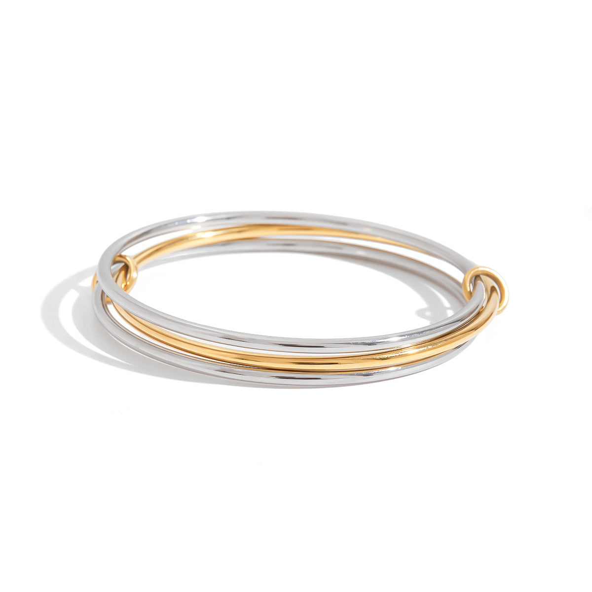 Damen Edelstahlarmband mit goldenen Akzenten und hypoallergener Verarbeitung Shop Nory