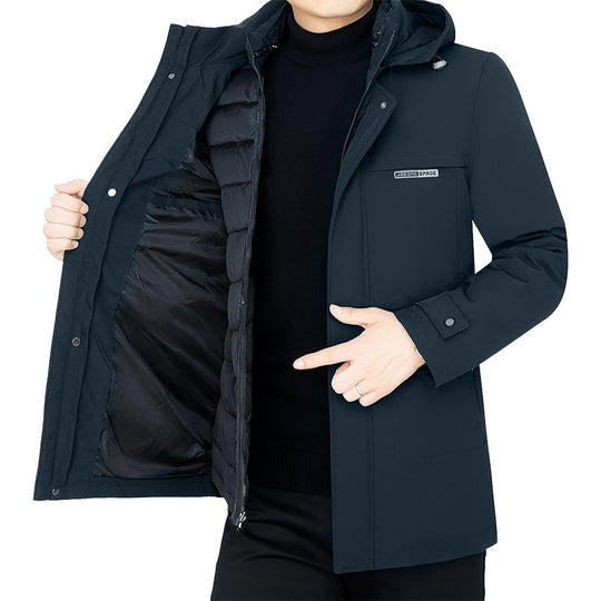 Herren Wasserabweisender Funktions-Mantel mit abnehmbarer Stepp-Innenjacke Shop Nory