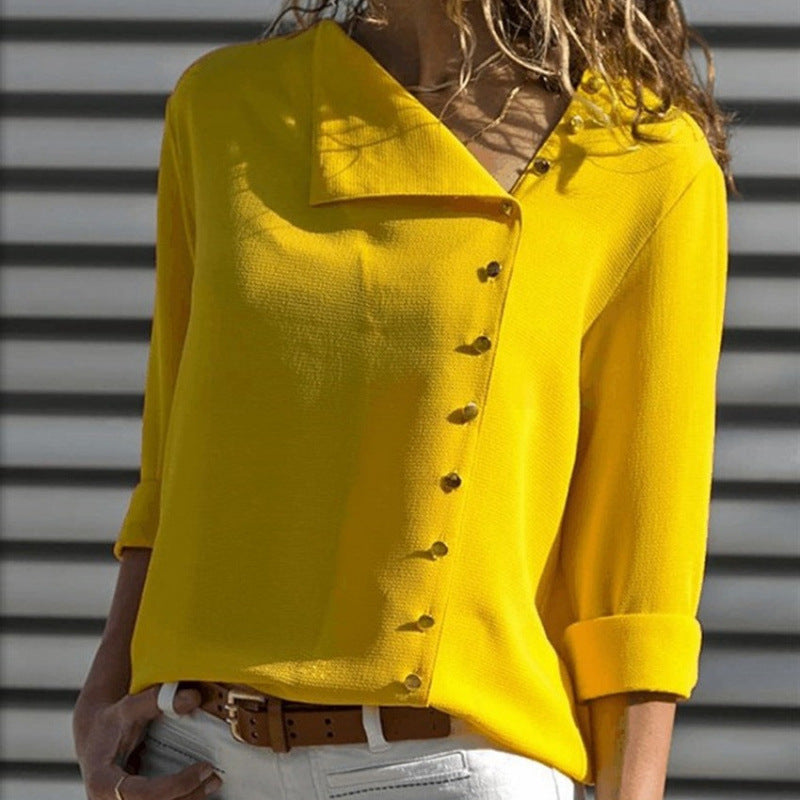Damen Button-Up Relaxed Fit Bluse