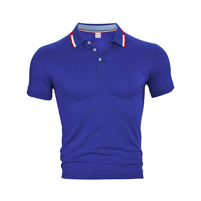 Herren nan schmal geschnittenes Funktions-Polo mit feuchtigkeitsregulierender Technologie und geripptem Kragen