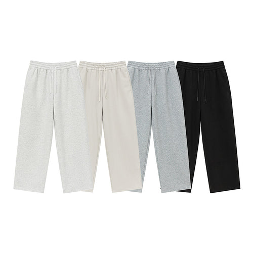 Unisex Relaxed-Fit Loungehose mit hohem Elastikbund, Kordelzug und geradem Bein Shop Nory