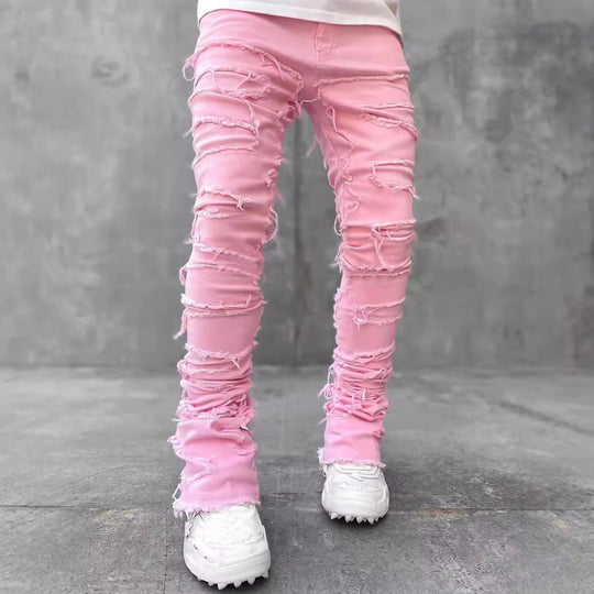 Herren modische Zerrissene Skinny Jeans im lässigen Street-Style