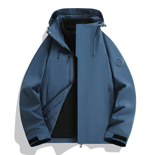 Unisex Wasserabweisende Softshelljacke mit Fleece-Innenfutter und Verstellbarer Kapuze Shop Nory