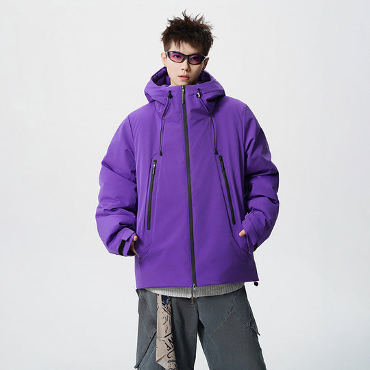 Herren wattierte, wasserabweisende Tech-Outdoorjacke mit Kapuze Shop Nory