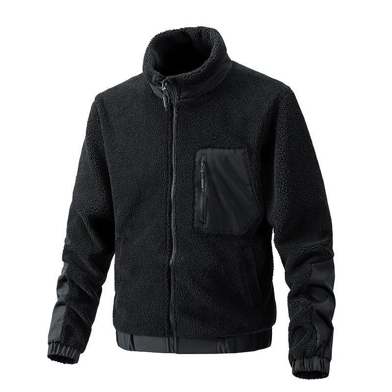Herren Kuschelige Fleecejacke mit hohem Kragen Shop Nory