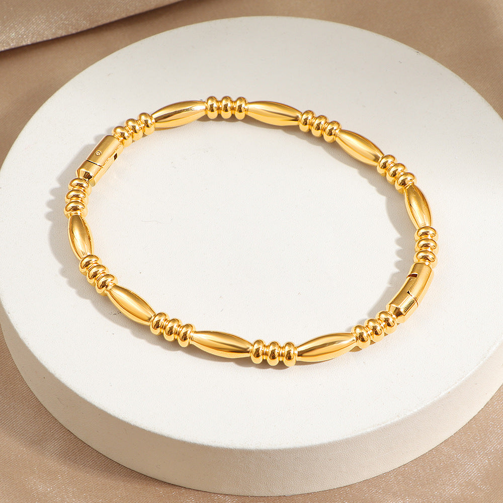 Frauen Elegante Goldplattierte Funkelnde Armband Shop Nory