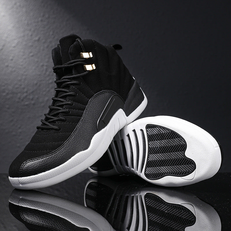 Herren Retro-inspirierte Performance-Basketballstiefel mit verstärkter Seitenwand Shopy Nory