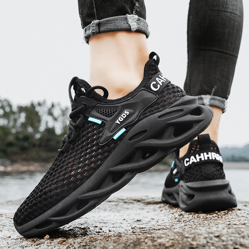 Herren Atmungsaktiver Knit-Sneaker mit elastischem Einstieg und skulpturaler Hohlkammer-Sohle Shopy Nory