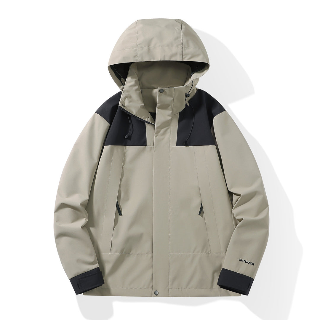 Herren Wetterfester Shell-Parka mit verstellbarer Kapuze und verdeckten Reißverschlüssen Shop Nory
