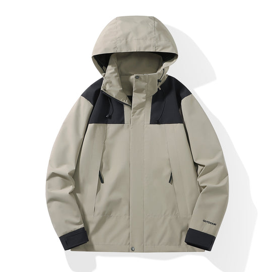 Herren Wetterfester Shell-Parka mit verstellbarer Kapuze und verdeckten Reißverschlüssen Shop Nory