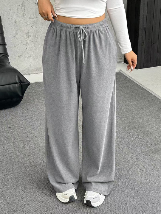 Damen High-Waist weite Beinform Jogginghose Shop Nory