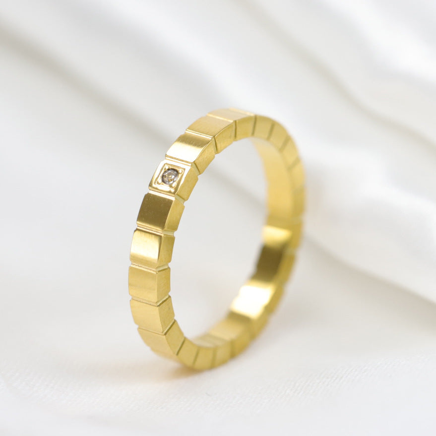Damen flexibler Edelstahlring im modernen Design Shop Nory