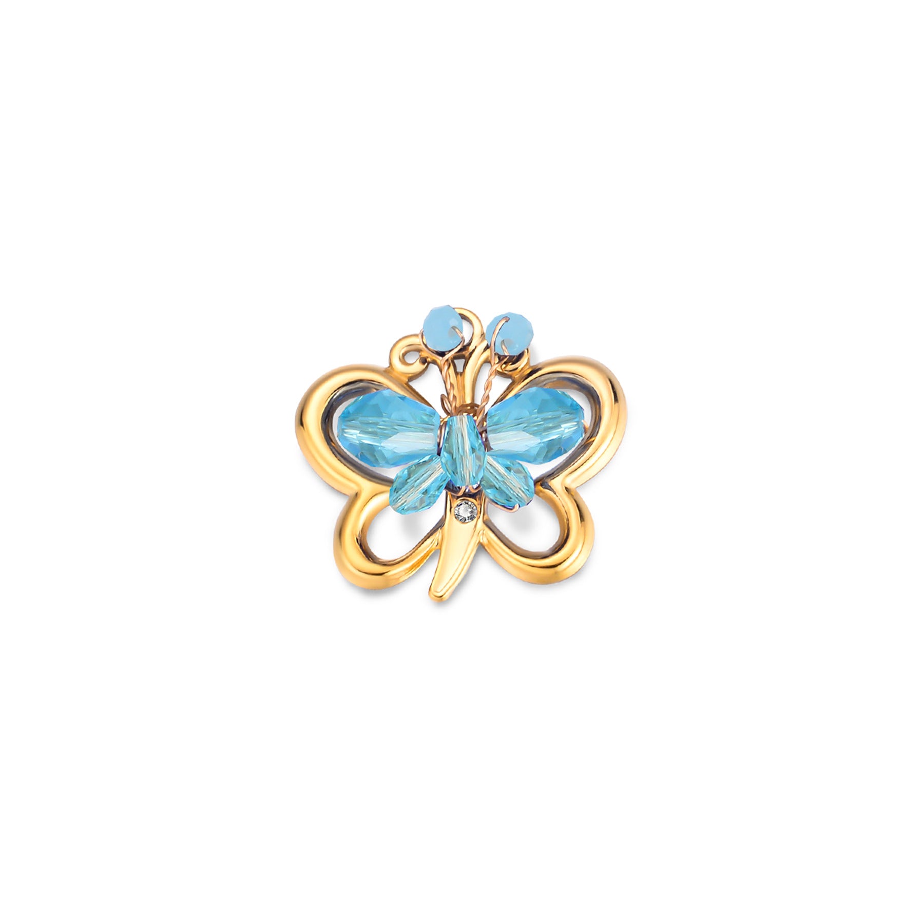 Damen dekorative Brosche in Herzform mit floralen Elementen Shop Nory