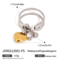 Damen Offener Ring mit elegantem Herzanhänger und hypoallergenen Eigenschaften Shop Nory