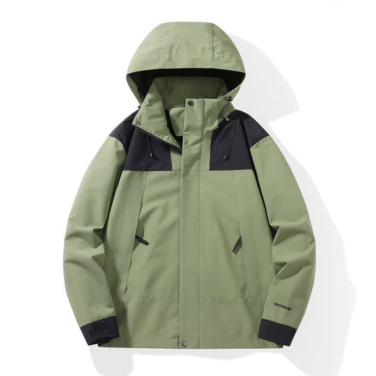 Herren Wetterfester Shell-Parka mit verstellbarer Kapuze und verdeckten Reißverschlüssen Shop Nory