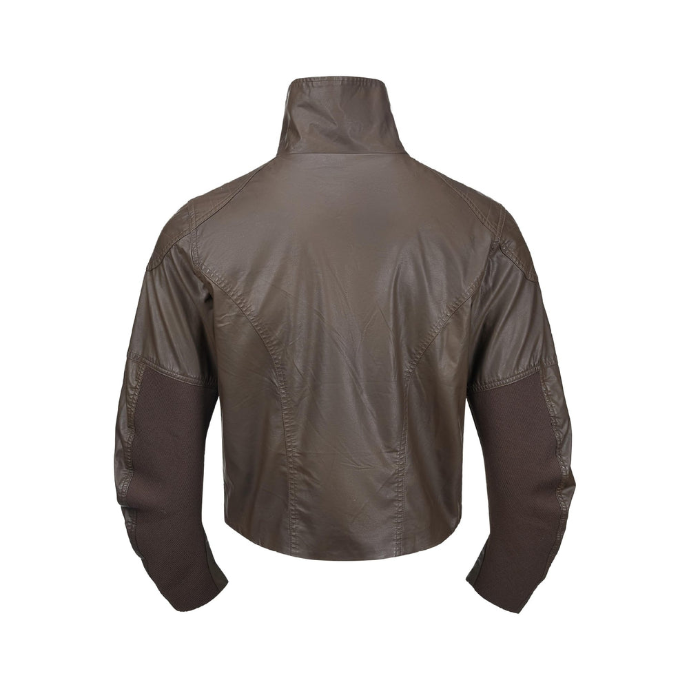 Herren Lederoptik‑Blouson mit hohem Stehkragen und Reißverschluss‑Brusttaschen Shop Nory